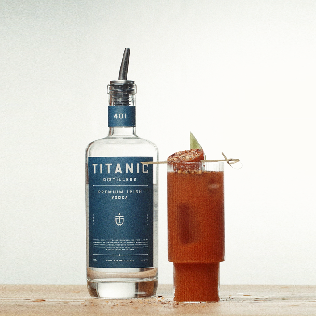 Titanic Distiller Premium Irish Vodka & Our Bloody Mary