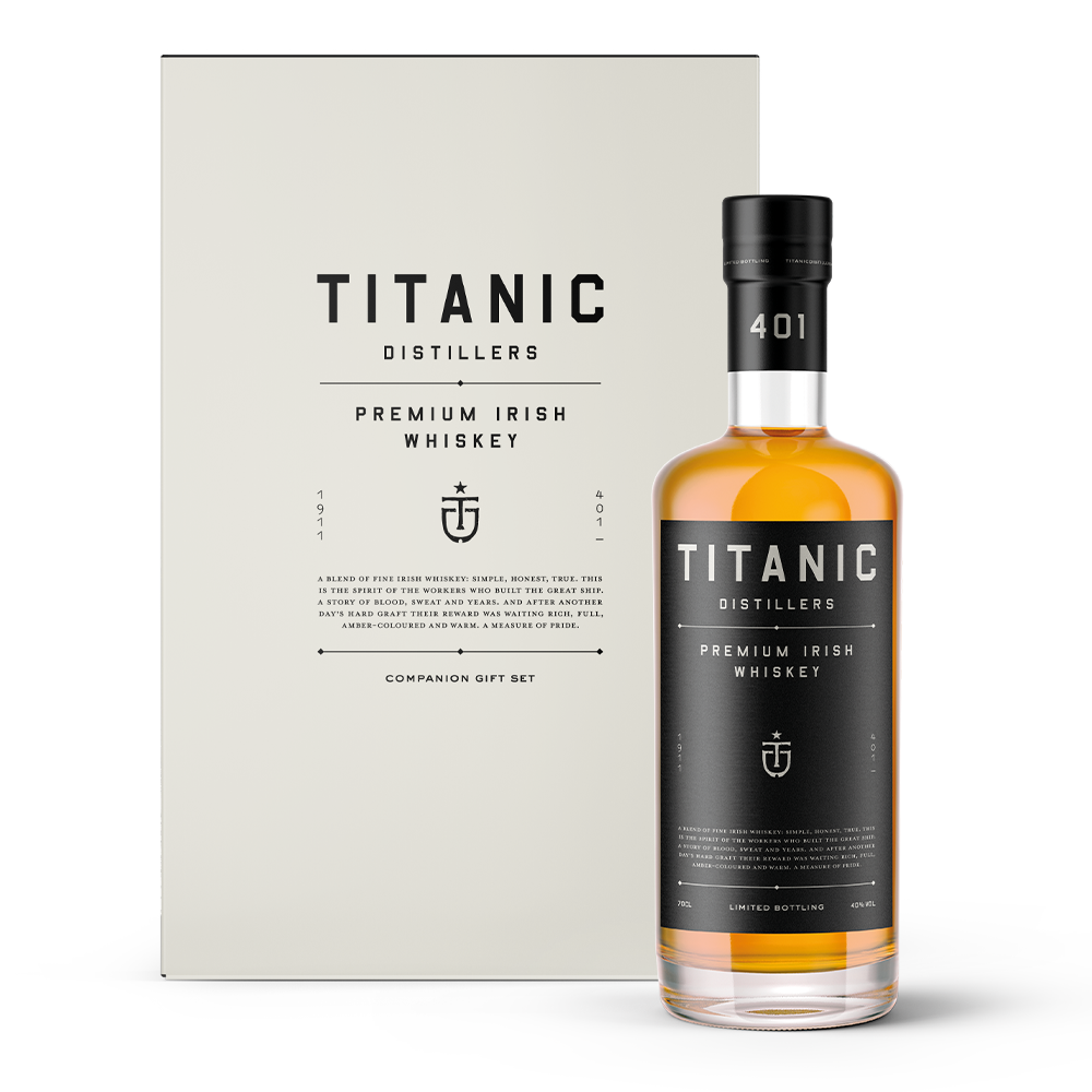 Titanic Distillers Premium Irish Whiskey Companion Set